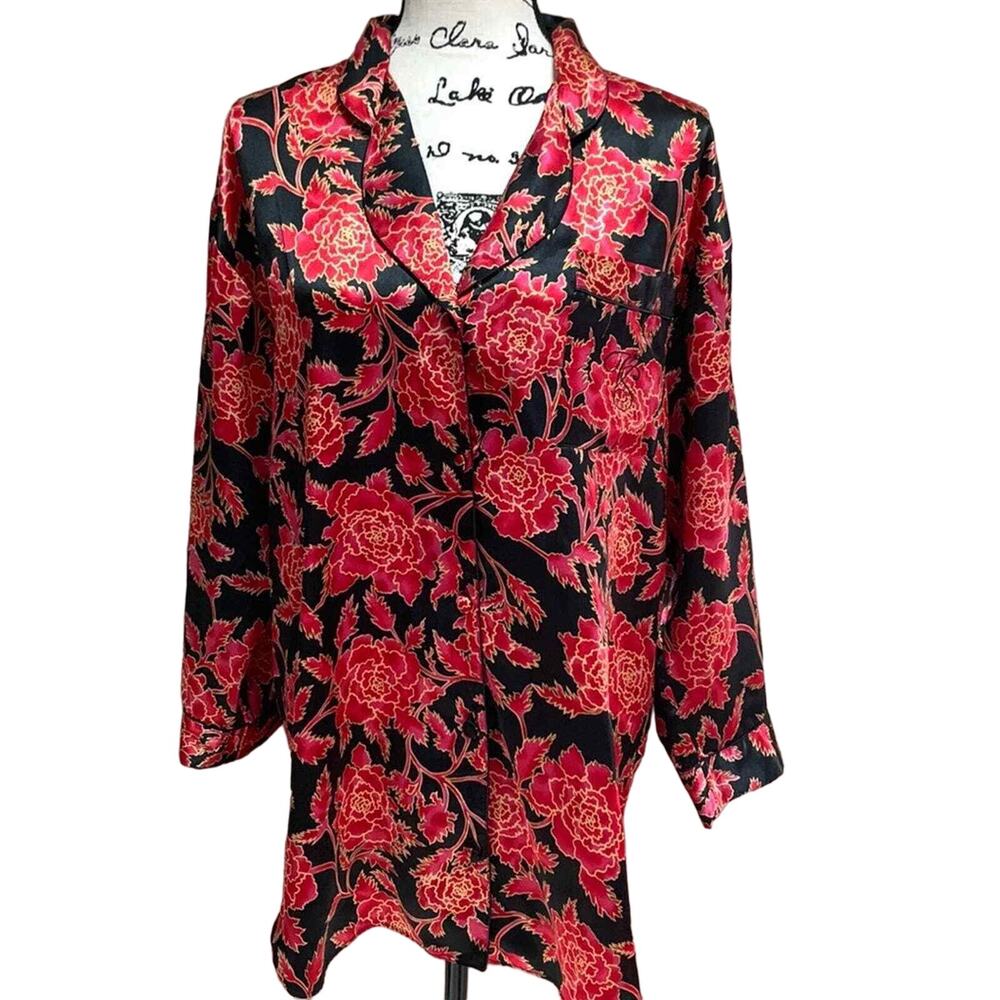 Vintage Gold Label Floral Victoria Secret Nightshirt Woman’s Small Lingerie